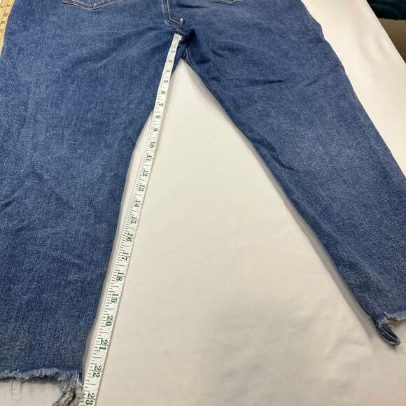 LOFT The Skinny Women Sz 34/18 Light Wash High Rise Raw Hem Stretch Jeans - Picture 7 of 7